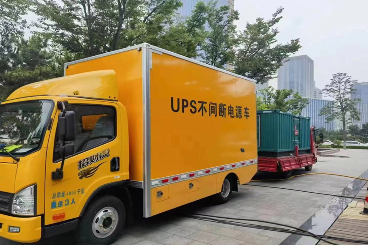 全州发电机租赁施工现场