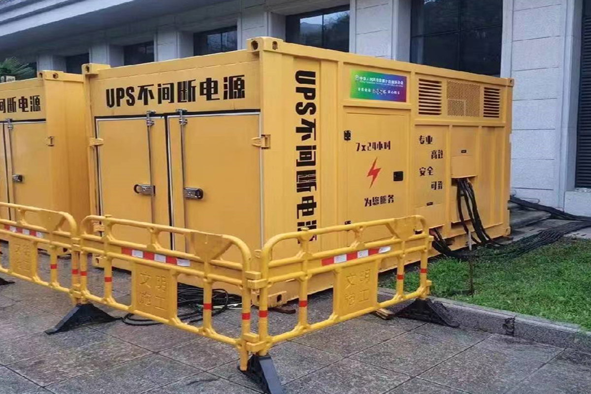 全州发电机租赁施工现场