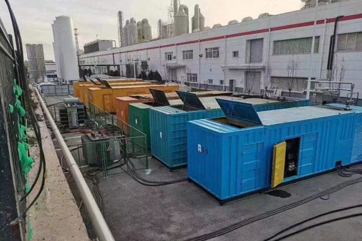 全州发电机租赁施工现场